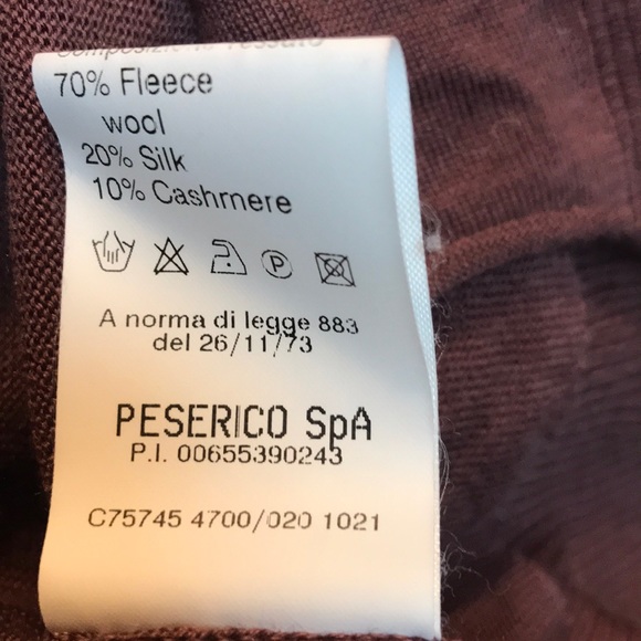 Peserico Tricot sweater sz 38 wool cashmere silk - Picture 10 of 10